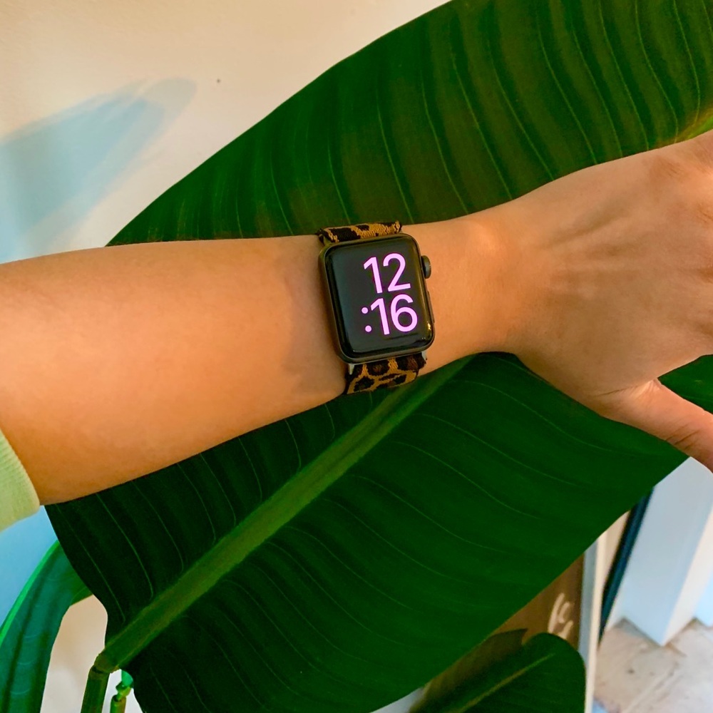 Leopard Elastic Watch Band comp. w/ Apple Watch